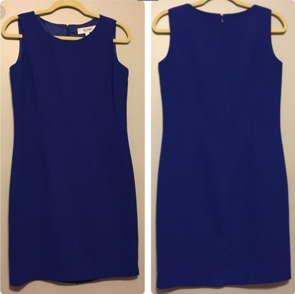 JONES Studio blue sheath dress, size 14 - Picture 1 of 5